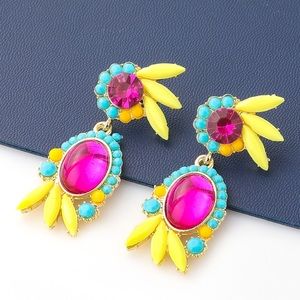 🌵 Dangle Resin & Acrylic Geometric Earrings